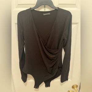 black long sleeve bodysuit